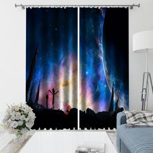 Beautiful Photo Fashion Customized 3D Curtains blue sky curtains 3D Window Curtain For Living Room Drapes Cortinas