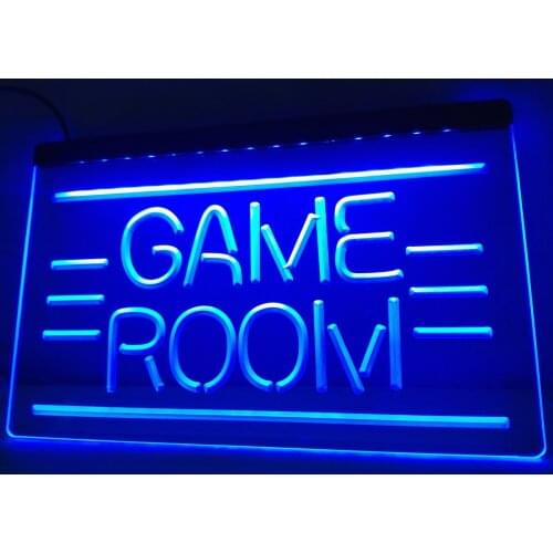 LB338- GAME ROOM Displays Toys TV LED Neon Light Sign home decor crafts
