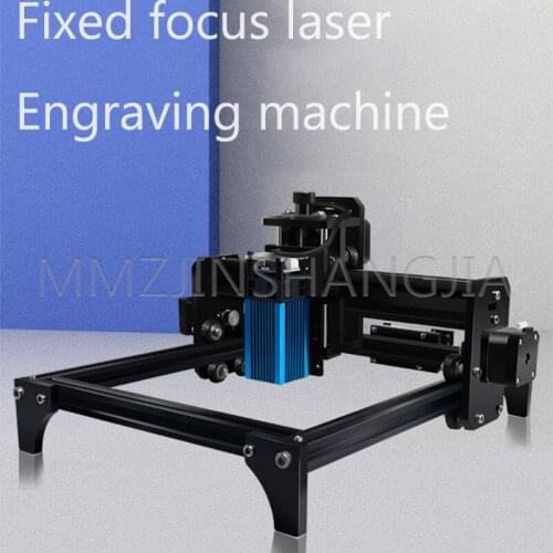 Laser Engraving Machine Small Automatic Stainless Steel Marking Logo Carving Machine Acrylic Cut Focus Metal Precision Chip 10w