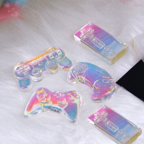 Mini-game console silicone mold contact-free press elevator button holder DIY material stereo door opener crystal drop moisten s