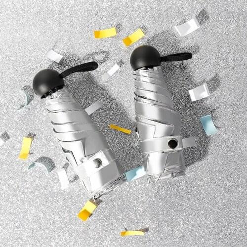 6 Ribs Pocket Mini Umbrella Anti UV Paraguas Sun Umbrella Rain Windproof Light Folding Portable Umbrellas for Women Children