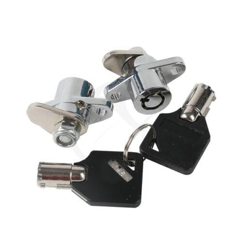 Motorcycle 2x Black Hard Saddle Bag Saddlebag Lock Set For Harley Touring Road Glide King FL 1993-2013