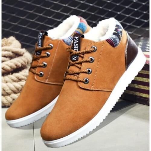 2020 New Winter Warm Classic men Snow Boots Male Motorcycle Boots Men Warm Ankle High Top Mens Boots Winter boots for men