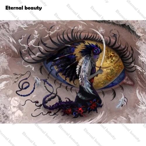 Creative Eyes Diamond Embroidery Full Square/Round Drill Handmade Crafts Diy 5D Diamond Painting Cross Stitch Kits Home Decor