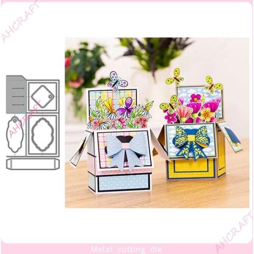 Landscape Box set Metal Cutting Dies for DIY Scrapbooking Photo Album Decorative Embossing Paper Card Crafts Die 2021