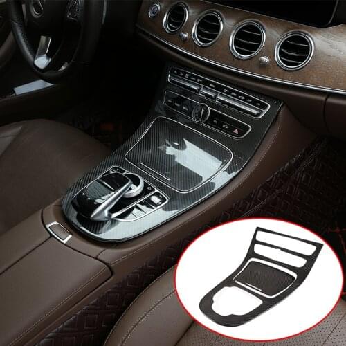 Real Carbon Fiber For Mercedes benz E Class W213 2016 2017 2018 Car Interior Center Console Decoration Panel Trim Accessories