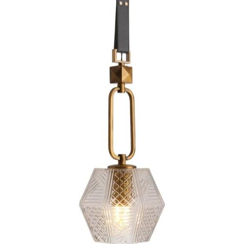 2020 New Modern Belt Pendant Lights Fixture Luminaire Glass Bedside Hanging Lamps Bedroom Home Decor Kitchen Design Lighting