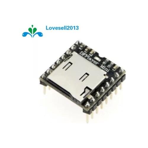 DFPlayer Mini MP3 Player Module MP3 Voice Decode Board For Arduino Supporting TF Card U-Disk IO/Serial Port/AD