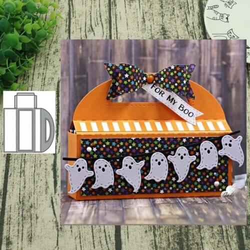 Handled gift box Metal Cutting Dies cut die mold decoration Scrapbooking paper craft mould punch stencils