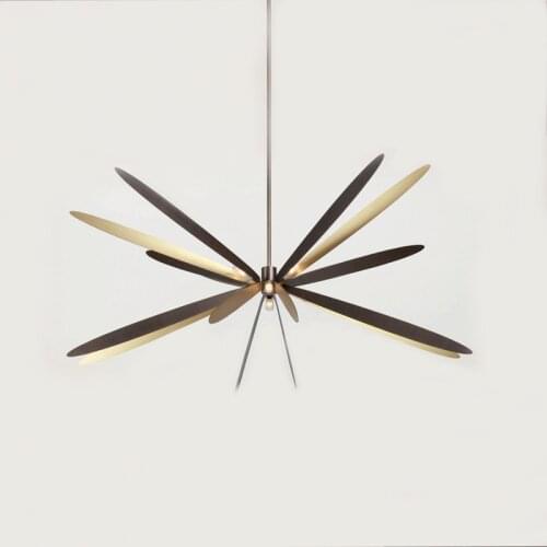 Nordic Dragonfly Art Chandelier Light Luxury Living Room Restaurant Cafe Decoration Designer Interior Lighting