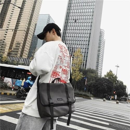 PURFAY Nylon Capacity Men Shoulder Bag Cotton Tote Shopper Bag Travelling bag Cloth Messenger Bag