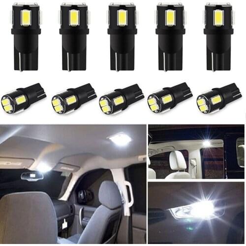 10x W5W LED T10 LED Interior Car Lights for FIAT TIPO Toro 500X nuovo grazie