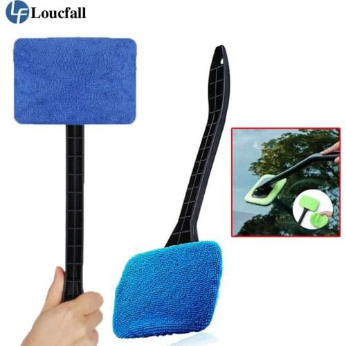 2 in 1 Car defogging window wiper car home detachable duster cleaning car window glass cleaning brush with Cloth Pad