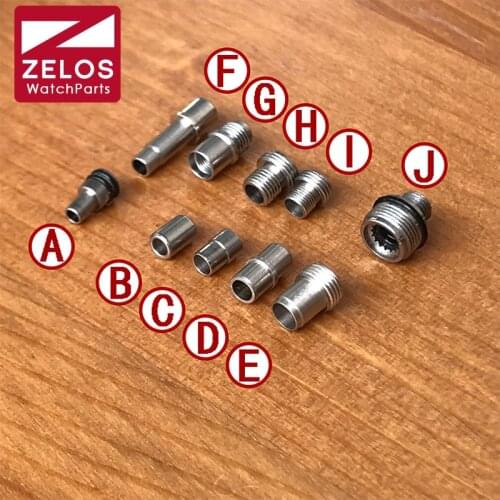 Inside/outside watch screw crown tube for omega rolex iwc seiko Glashutte Original cartier TAG HEUER watch crown