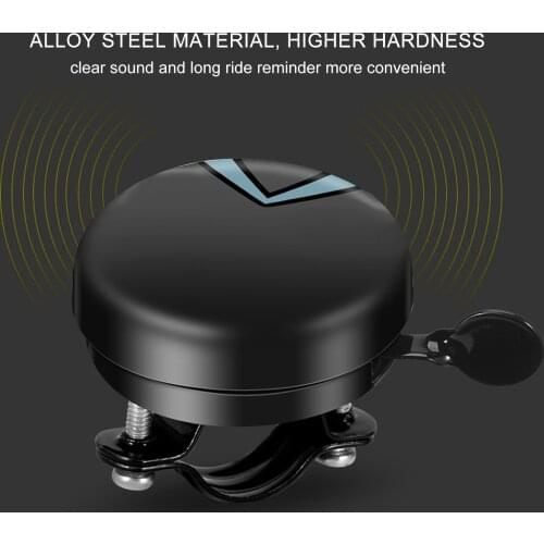 Bicycle handlebar bells mountain road bike MTB bells anti-rust and anti-aging black alloy steel bicycle bells new