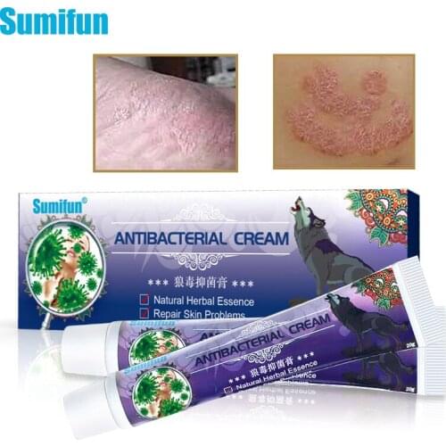 1pcs 20g Skin Inflammation Treatment Ointment Antibacterial Cream For Psoriasis Dermatitis Eczema Wolf Venom Medical Plaster