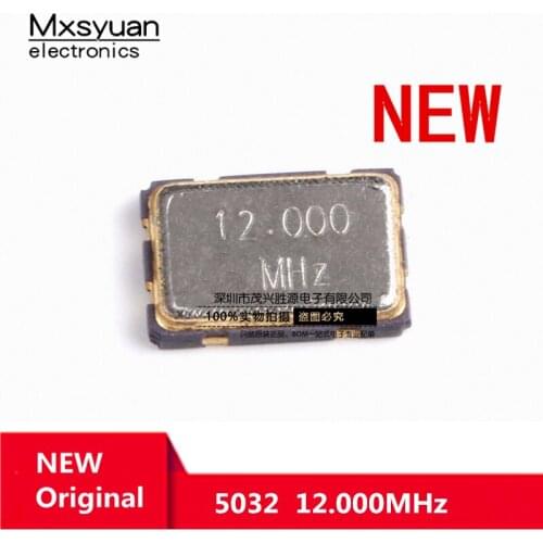 10~100PCS/LOT 5032 patch passive crystal 2P 5*3.2 12MHZ 12.000MHZ resonator