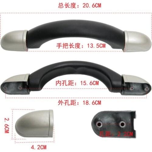 20.6cm Luggage accessories handle zinc alloy metal luggage handle luggage case ABS material handle hardware accessories luggage