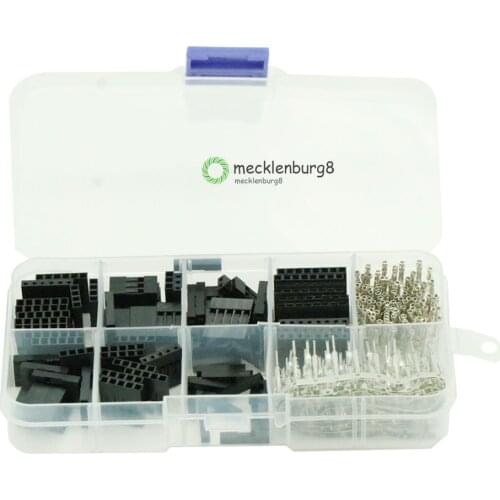 310pcs 2.54mm Male Female Wire Jumper Pin Header Connector Kit Housing