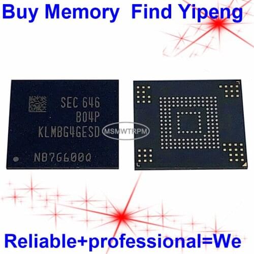 KLMBG4GESD-B04P BGA153Ball EMMC 32GB Mobilephone Memory New original and Second-hand Soldered Balls Tested OK