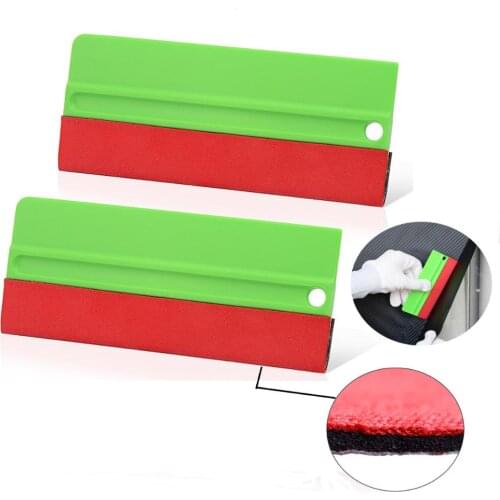 FOSHIO 2PCS Auto Window Tint Household Cleaning Tool Waterproof Carbon Fiber Vinyl Squeegee Car Wrap Film Glue Stickers Remover