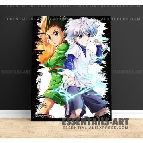 Killua Transparent Gon HxH Anime Poster Canvas Wall Art Painting Decor Pictures Bedroom Study Living Room Home Decoration Prints