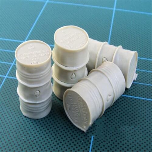 4pcs/lot 1/35 Resin Model World War II Scenario Accessories 200L Drums