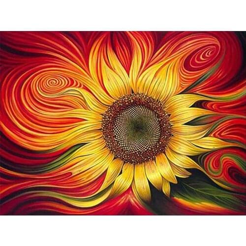 2020 new Photo Custom Full Round Diamond Painting sunflower 5d Diamond Embroidery Cross Stitch Diamond Mosaic Kits Birthday