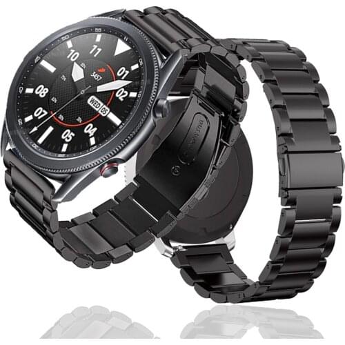 For Samsung galaxy watch 3 45mm Strap Stainless Steel watchbands Sport Bracelet 22mm Watch band For galaxy watch 46mm