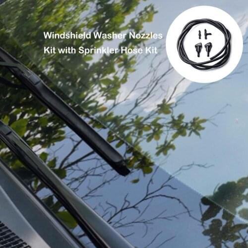 5pcs/set 2m Car Windshield Washer Hose Car Wiper Blade Pipe Windshield Jet Water Hose Fluid Tube With 2pcs Wiper Hose Connector