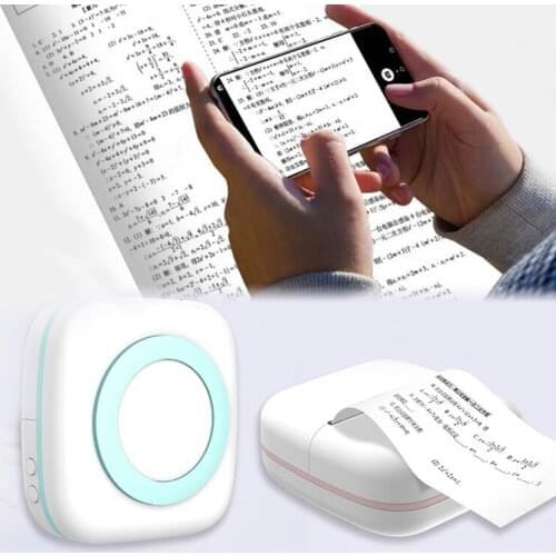 New Portable Bluetooth Thermal Photo Printer Inkless 56mm 57mm Mini Wireless Pocket Label Printer For Android IOS Mobile Phone