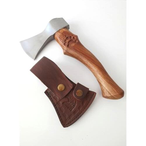 PALTA Tiger Clawed Elm Camping Ax Survival Multitool Axe Tomahawk Hatchet Handmade Forged Carbon Steel Tactical Hunting Outdoor