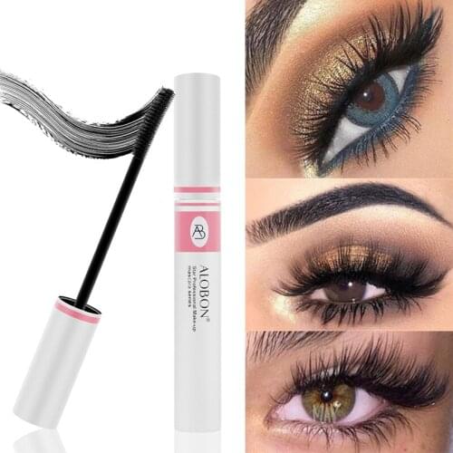 1pcs 3D Silk Fiber Lashes Mascara Waterproof Curling Lengthening Eyelash Cosmetics Natural Volume Makeup Lashes Black Mascara