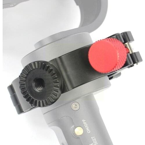 1/4 Screw Expansion Ring Extension Microphone LED Video Mounting Light 2 Clip Gimbal Crane Adapter For Zhiyun Accessories B8U3