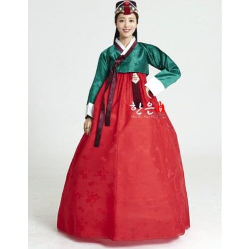 Women Hanbok Embroidery High-quality Costume Folk Dance Traditional Long-sleeved Costume Cosplay Tailor-made Handmade
