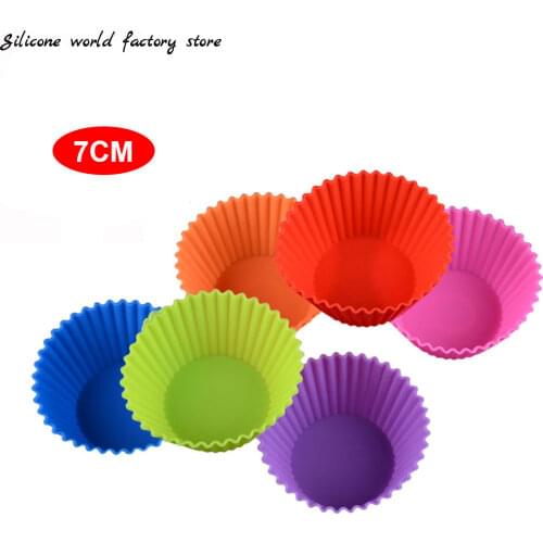1pcs Silicone Cake Mold Round Shaped Muffin Cupcake Baking Molds Kitchen Cooking Bakeware DIY Cake Decorating Tools