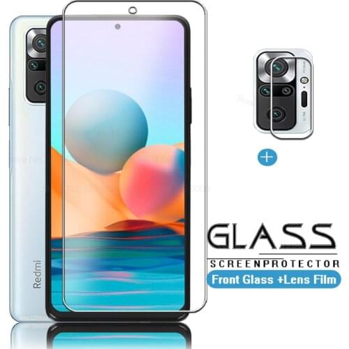 2in1 For Xiaomi Redmi Note 10 Pro Glass Camera Lens Film Screen Protector For Redmi Note10 Pro Max 10 s 10pro Tempered Glass