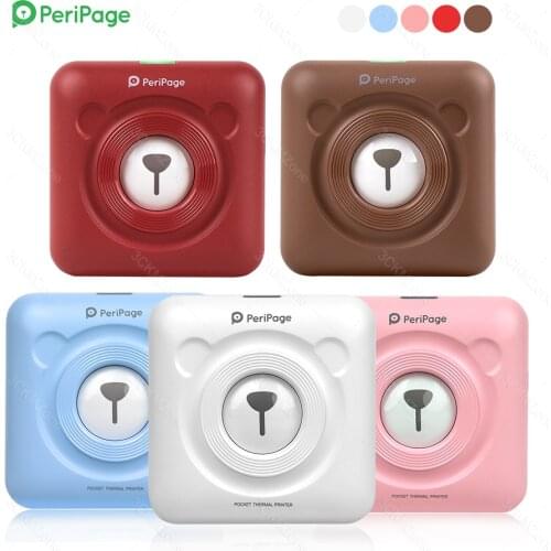 A6 Thermal Label Notes Sticker Bluetooth Printer Peripage Mini Photo Printer Portable Pocket printer for Android ios Phone