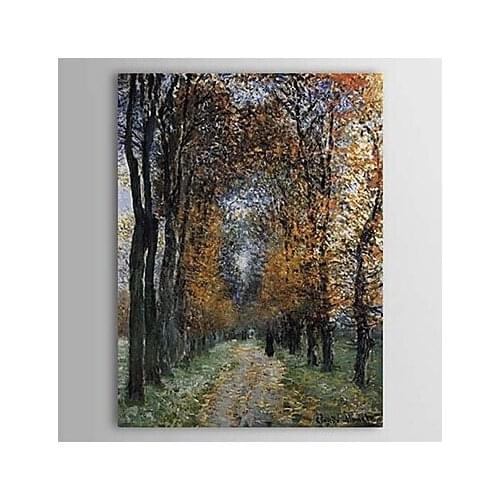 Home Decor The Avenue Landscape Portrait Modern Wall Art Canvas Oil Painting Wall Pictures for Bedroom by Claude Monet