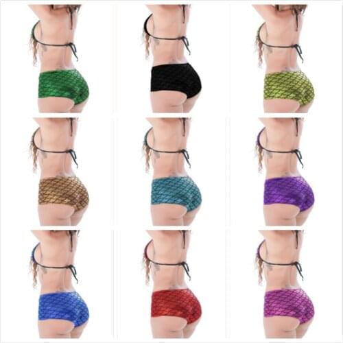 Erotic underwear Women High Waist Mermaid Skinny Stretch Shorts Beach Slim Knicker Short Casual Panties Triangle briefs