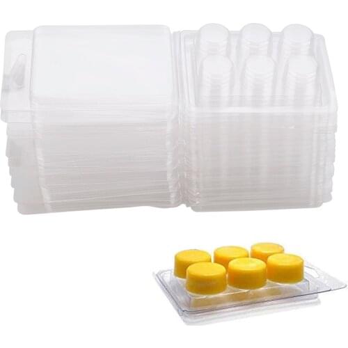 Candle Mould Box Mold DIY Transparent Blister Packaging 2021 Original PVC Plastic 10.5x7.5x2.5cm 20pcs Set Wax Melt Container