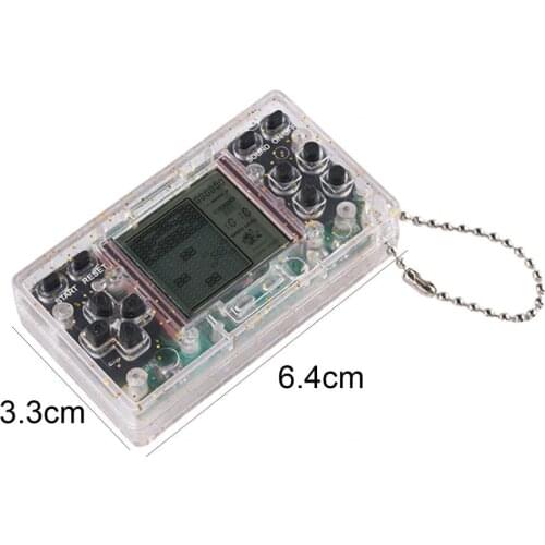 Game Console Handheld Educational Toy Random Color Mini Kids Decompression Keychain Pendant Ornament for Home