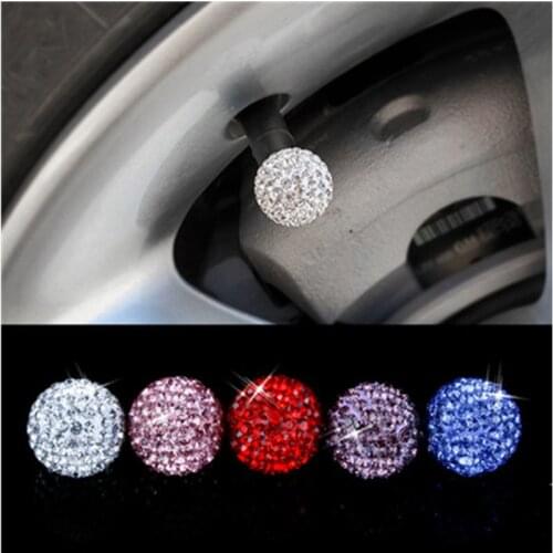 Personality Diamond Valve Cap Creative Modification Car Tire Valve Cap Universal Valve Core Cap Auto Modification Parts