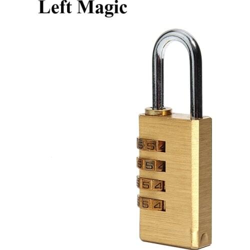 Induction Coded Dream Lock - Magic Tricks Close Up Stage Gimmick Mentalism Chosen Numbers Open Padlock Magic Props Accessories