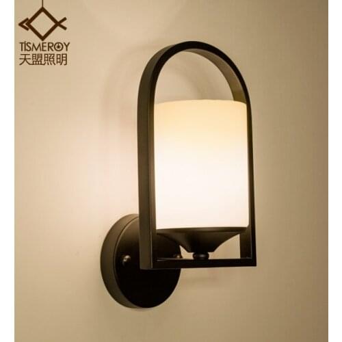 Country LED Nordic balcony staircase aisle lamp wall lamp retro modern minimalist bedroom bedside lamp wall lamp
