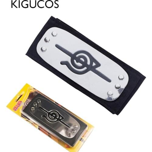 KIGUCOS Naruto Headband Kakashi Cosplay Props Sasuke Headband Halloween Naruto Costumes Props Anime Stage Property Super Long