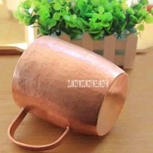 Classic Pure Copper Cup Teacup Mug Handmade Thick Solid Polished High-quality Handcrafted Red Copper Mugs Cup With Lid 650ml