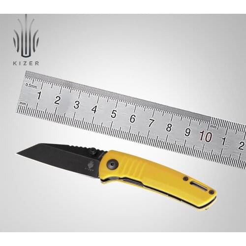 Kizer Small Tactical Knife V2531N1/N2 Shard 2020 New Yellow Bumblebee G10 or Black&Grey Micarta Handle Mini Knife