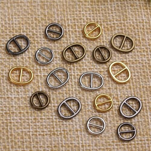 20pcs Mini Buckles Ultra-small Pattern Belt Buttons Buckles For Doll Toys Shoes Clothes Sewing Accessories 3.5mm/7mm