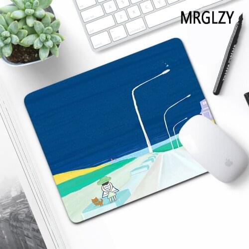 MRGLZY Drop Shipping Minimalist 220X180 Blue Night Sky Small Mouse Pad Mats Rug Gamer Laptop Mini PC Gaming Accessories MousePad
